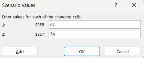scenario value